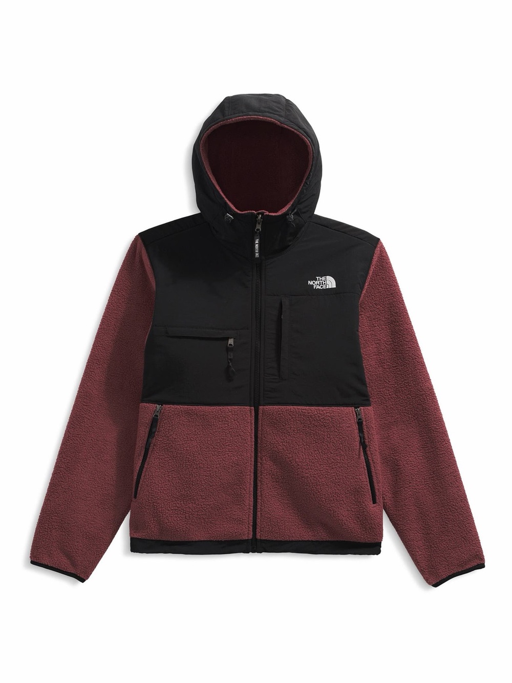 The North Face Retro Denali Burgundy Hooded Full Zip Fleece Jacket Men’s XS